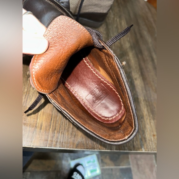 Mens coach leather monogram waterproof boots size 9.5 like new condition - Picture 7 of 11